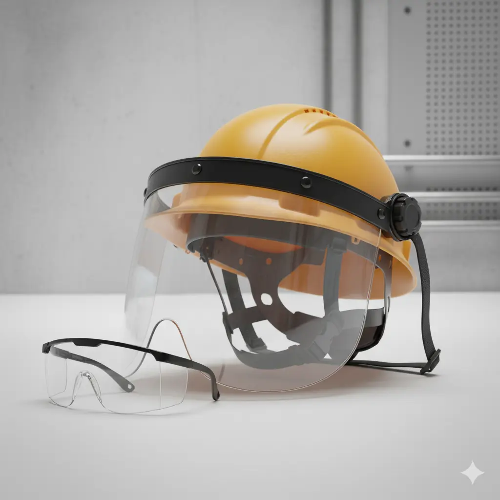 Gafas de seguridad o careta facial dieléctrica