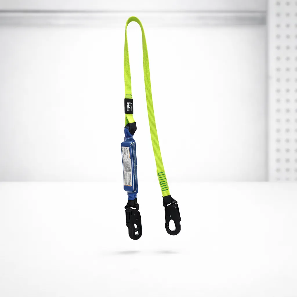 [167186] Eslinga sencilla amortiguador doble mosquetón dieléctrica en reata 1,80m