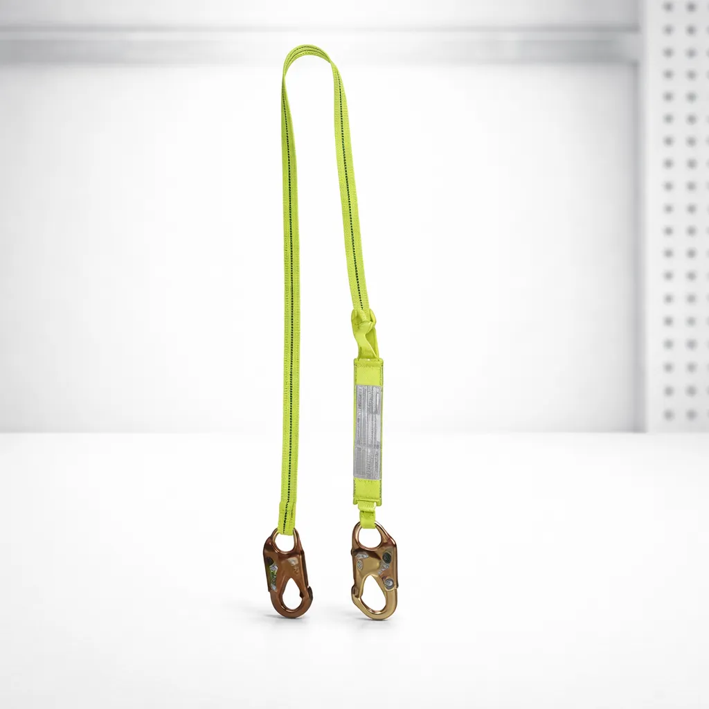 [167192] Eslinga reata con amortiguador doble mosquetón pequeño 1,80m