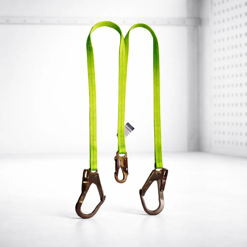 [167058] Eslinga en Y reata un mosquetón pequeño dos mosquetones grandes 1,80m